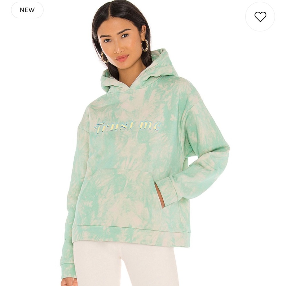 Local Heroes Green tie dye trust me hoodie